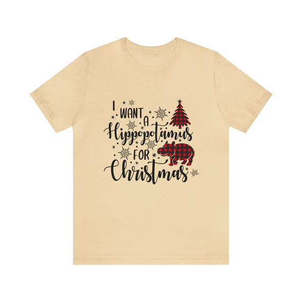 I Want A Hippopotamus For Christmas Shirt, Merry Christmas Shirt, Animal Lover Shirt, Hippopotamus Shirt,Gift For Christmas