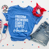 Freedom Fireworks Stars & Stripes America Shirt Independence Day Gift - BeeKind Prints