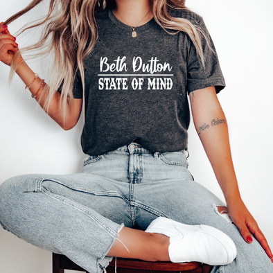 Beth Dutton State of Mind Shirt, Yellowstone T-shirt Dutton Ranch Tee Yellowstone Sweater