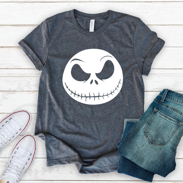 Jack Skellington Face Shirt, The Nightmare Before Christmas T-shirt, Disney Family Matching Tees, Gift Ideas For Men Women