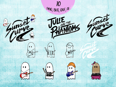 Julie And The Phantoms SVG, JATP Sunset Curve Bundle Png