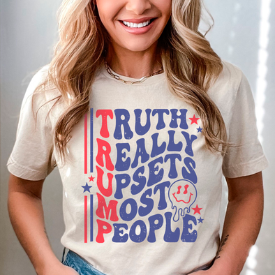 Truth Really Upsets Most People Shirt, American Tone T-shirt, Retro Trump Team Tee, Love Trump Shirts