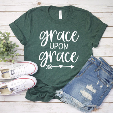 Grace Upon Grace Shirt Christian Womans Tee