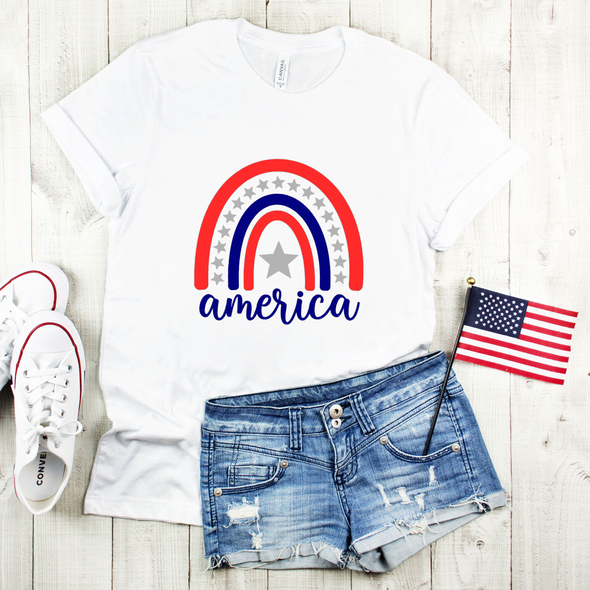 4th of July Rainbow America Shirt, 4th of July