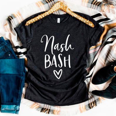 Nash Bash bachelorette shirts, bachelorette party shirts, bridal party shirts, last bash in nash, smashed in nash, bridesmaid shirts