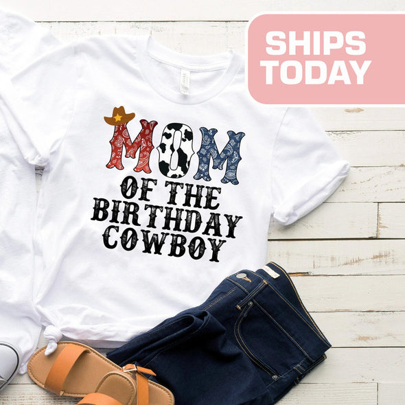 Cowboy Mom Shirt, Cowboy Birthday Shirt, Farm Birthday Shirt, Rodeo, Country, Western Party, Birthday Boy Shirt