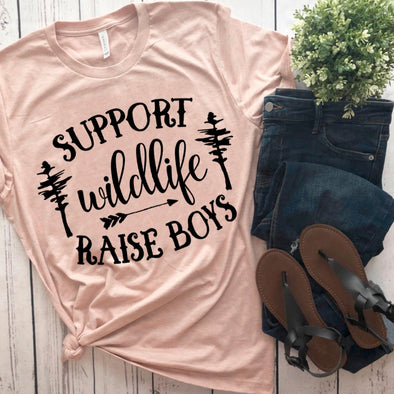 Support Wildlife Raise Boys Shirt, Mom Shirt, Boy Mom, Mom of Boys, Mother of Boys