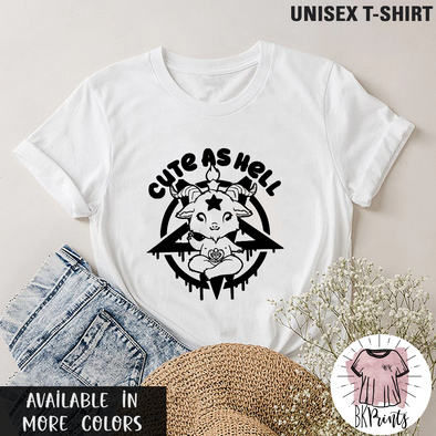 Cute As Hell Shirt, Hell Shirt, Funny Hell Shirt, Goth Shirt, Funny Goth Shirt