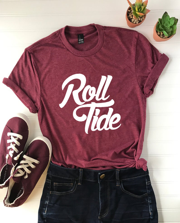 Roll Tide Shirt Alabama Crimson Football Tee